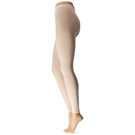 Sansha Women's Microfiber Footless Dance Tights, Ballet Pink, One Size