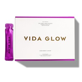 Vida Glow Collagen Liquid Advance: péptidos de colágeno marino con vitamina C, antioxidantes y miel de Manuka. Favorece la firmeza de la piel, el grosor del cabello y las uñas.