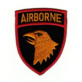 AIRBORNE Eagle Army Badge Patch for Iron-On or Sew On Clothes Embroidered Iron-On Patch Applique Patch Size 6.5 x 8.5 cm