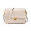MFFOR Women's Shoulder Bag, Genuine Leather, 2-Way with 2 Straps,