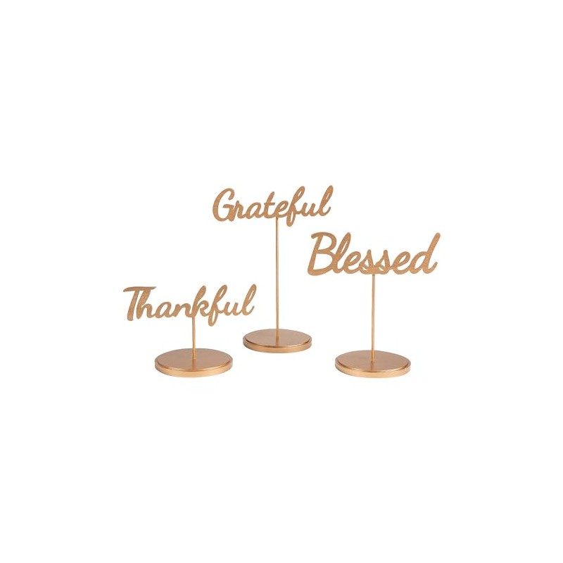 Fun Express Thanksgiving Phrase Tabletop Signs - 3 Pc