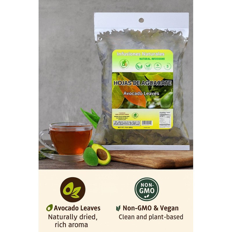 Avocado Tea Leaves 4oz - 100% Natural Hojas De Aguacate,