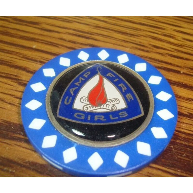 Golf Design CAMP FIRE GIRLS 3D Epoxy Diamond design Poker