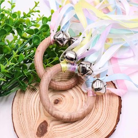 Montessori Toy | Hand Kite | Baby Sensory Toy | Sensory Ribbon Toy | Waldorf Toy | Wooden Baby Toys | Wooden Toddler Toys | Rainbow Hand Kite