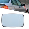 Right Hand Blue Heated Wing Door Mirror Glass Fit for