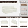 Easy-Going 7 Pieces Stretch Couch Cover Washable Sofa Cover Set