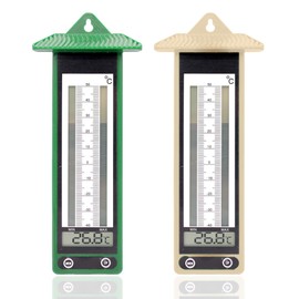 Captelec Set of 2 Mini Maxi Thermometers with Digital Display – Extreme Temperatures