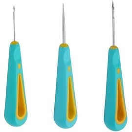 3 PCS Punch Needle Wick for Candle Making, Round Hole Candle Punch Wicking Needle Tools, Punch Needle Candle Wick Tool for Silicone Molds Making