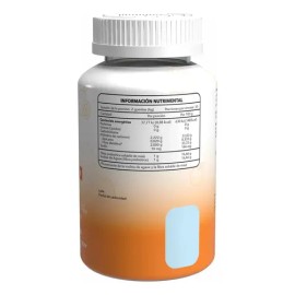 Gomitas L-Glutamina Gomix Fibra Prebiótica  Prebiotic Fiber L-Glutamine Gummies, Orange Flavor, 60 Count                                              
