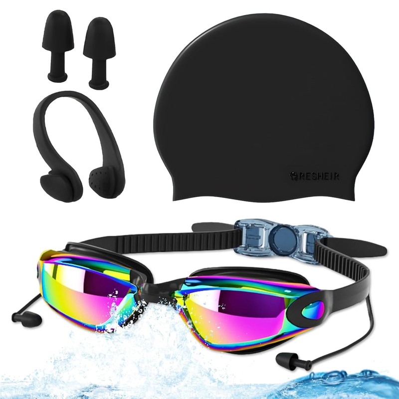 Anti-Fog Swimming Goggles for Kids & Adults – HD Wide