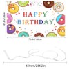 Donut Birthday Backdrop Banner Donut Birthday Party Decorations Supplies Donut