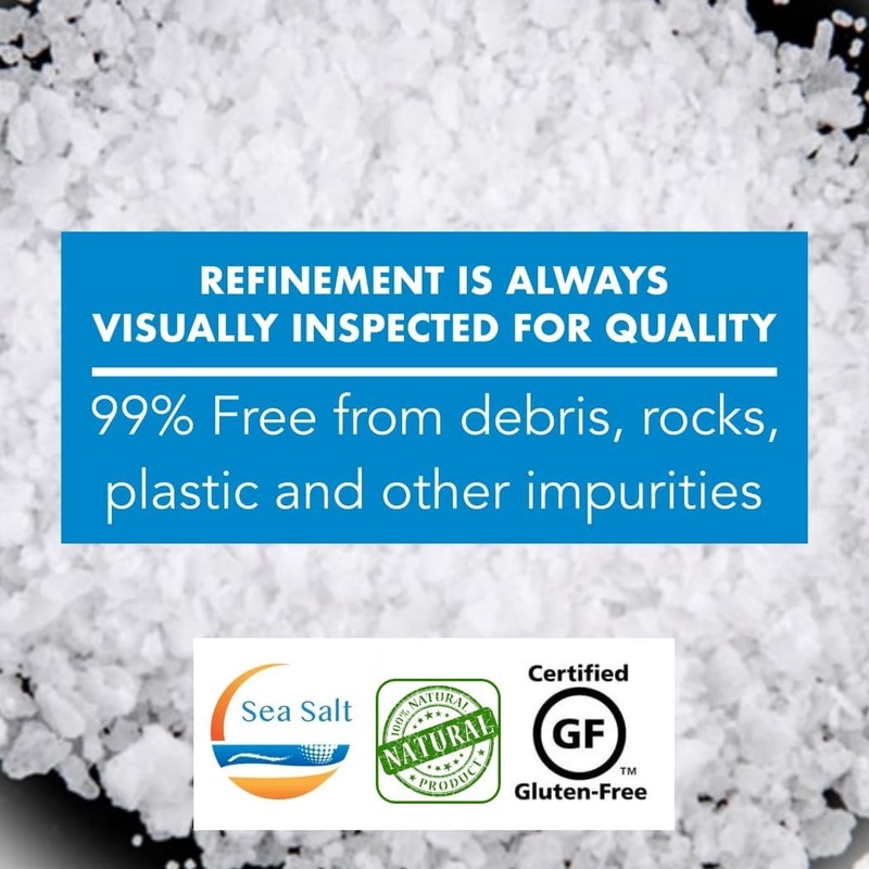 All Goods Mediterranean Sea Salt Grinder Refill – 8 oz,