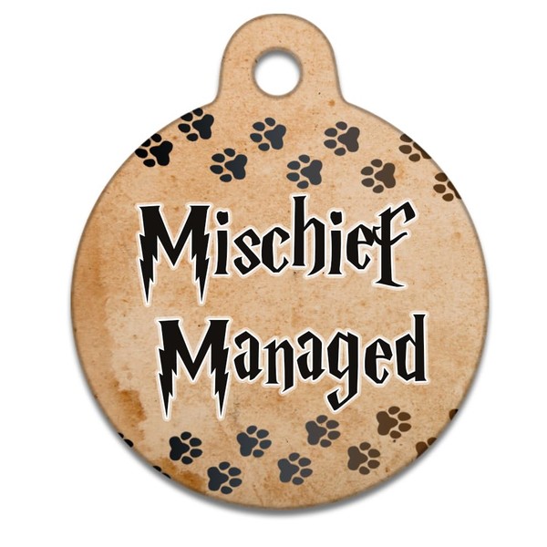 Spoilt Rotten Pets 19mm Mischief Managed Pawrauders Map Wizard Dog