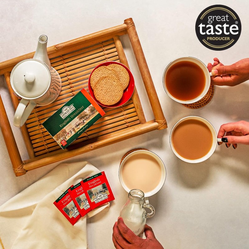 Ahmad Tea 100 Teabags, English Breakfast, Black Tea, 1 x