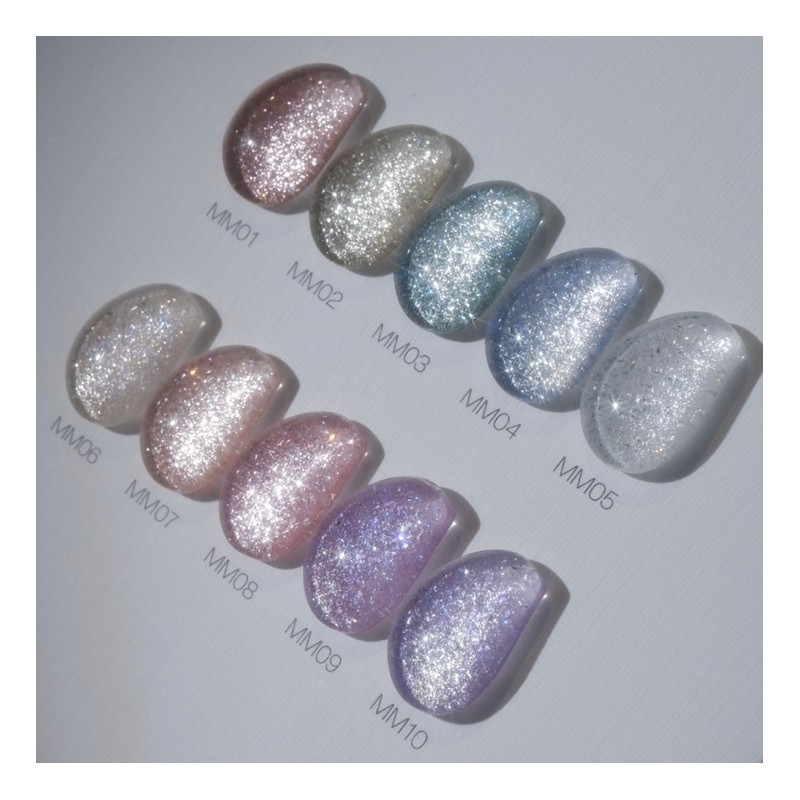 gothic Megothic sparkling glitter gel 10-piece set + 2 top