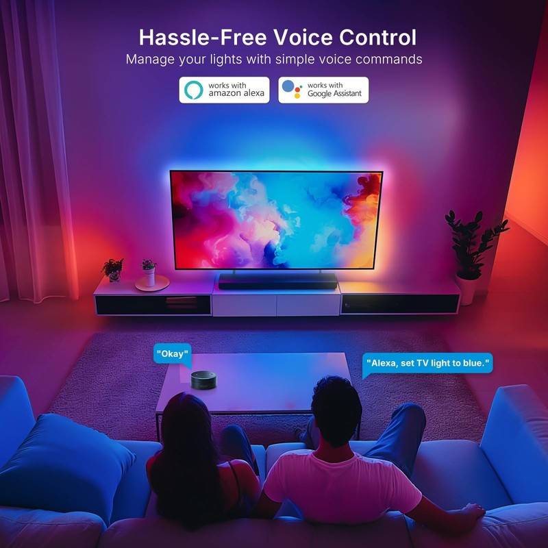 deerdance Smart TV LED Backlight with HDMI2.0 4K60Hz Sync, LED