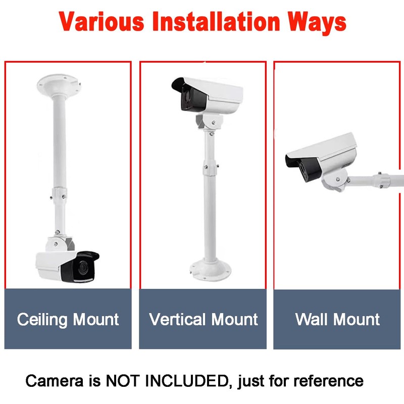 E-HORDE Extendable CCTV Mounting Bracket 30 cm - 60 cm