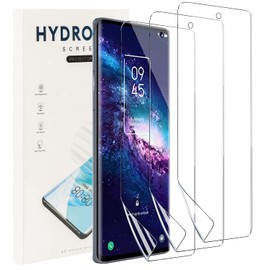 KZIOACSH Compatible for TCL 20 Pro 5G Screen Protector, 3 Pack Full Coverage 3D Curved TPU Soft Self-Healing Screen Protector HD Edge Elastic Anti-Scratch Film with Installation Alignment Tool