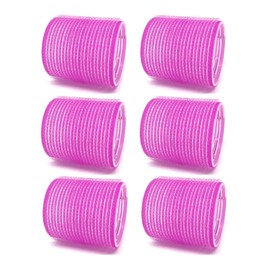 6-Pack X-Large Self-Grip Hair Rollers, 2” Diameter Curlers for Volume, Random Single Color
