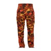 Rothco Color Camo Tactical BDU Pant, Savage Orange Camo, Medium