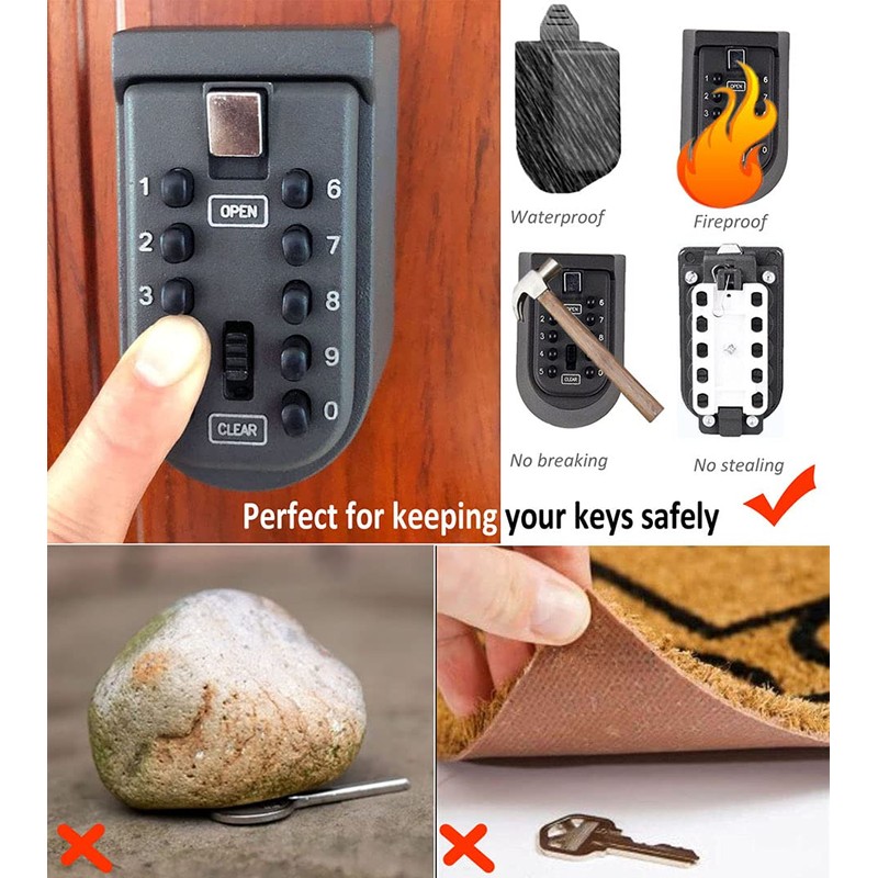 Votmores Key Lock Box for House Key, Lock Box with