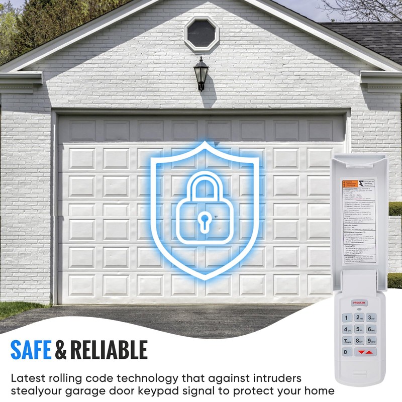 Universal Garage Door Opener Keypad Remote Wireless Keyless Keypad Compatible