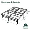 Zinus ZINUS SmartBase Tool-Free Assembly Mattress Foundation, 14 Inch Metal