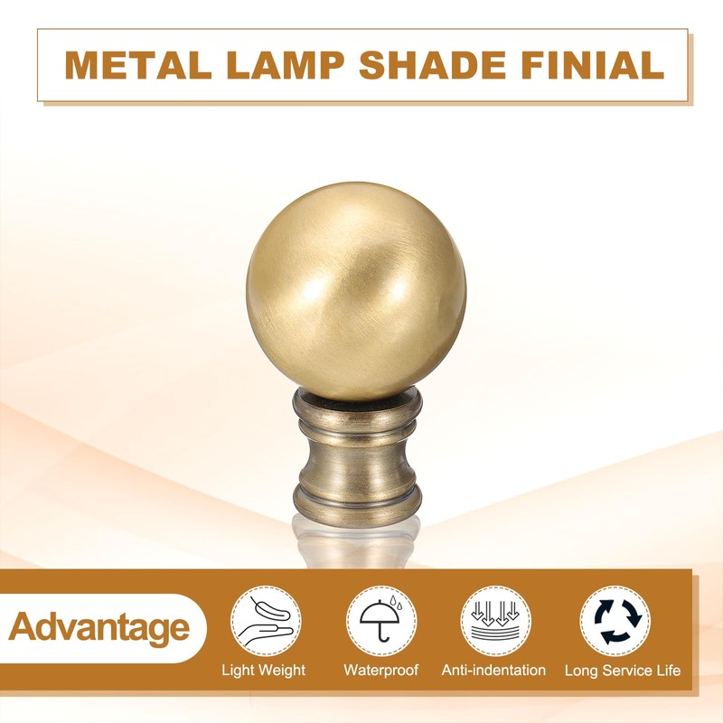 PATIKIL 30mm Lamp Shade Finial, Lamp Finials Caps Knob with