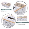 Gatuida Creative Marble Tissue Box Cover Practical Holder for Home