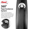 Flexi Black Design Tape Black Medium 5m Retractable Dog Leash/Lead