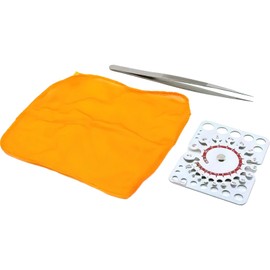 FindingKing Diamond Carat Gauge Jewelry Polishing Cloth & Tweezers Jewelers Tool Kit 3Pcs