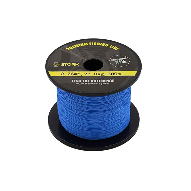 Stork Revolution Premium 12 Braided Fishing Line 600 m (Blue,