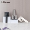 NCL Privacy Interior Door Handle, Satin Gunmetal Door Knobs for