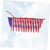jojofuny 2pcs 12 12-Pennant American Flag Banner Star Stripe Pull