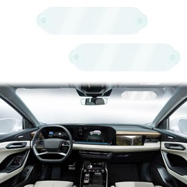 QQWD 2PCS EZ Pass Holder for Windshield, Transponder Holder with Strong Suction Cups, Acrylic EZ Pass Strips, Automotive Toll Ezpass Windshield Mount Accessories, Universal for Most Toll Passes