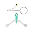 Almpal 20pcs Fishing Gear Kit - 10 Anti-Tangle Fork-Shaped Swivel