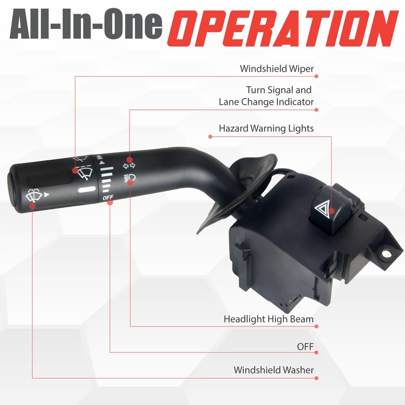 Sianxaido 5L3Z13K359AAA Black 12V 3A 2-Way ON-OFF Touch Controlled Normally