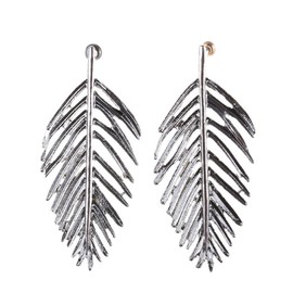 Leaf Earrings for Women, Palm Leaf Earrings for Girls, Cute Feather Earrings, Coconut Tree Leaf Drop Earrings, Bohemian Leaves Stud Earrings, Feather Leaf Jewellery, Zinc