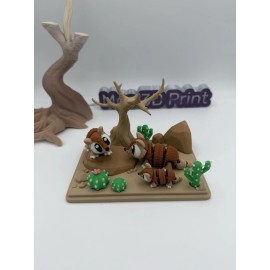 Unbranded 3D Printed 3 Armadillo & Park,Articulat