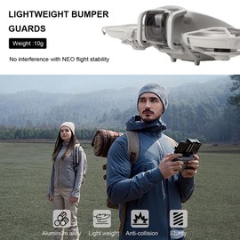 JOLOESLOS Gimbal Bumper Guard for DJI Neo Drone Accessories, Aluminum Alloy Anti-Collision Protection Bar Lightweight Front Lens Bumper Protector Bracket Grey