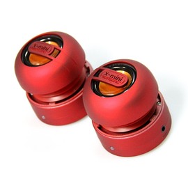 X-Mini MAX XAM15-R Portable Capsule Speaker System, Stereo, Red