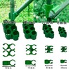 S.fields.inc Post Clips, Attracting Clips, 50 Pieces, Orthogonal Joints, Gardening,