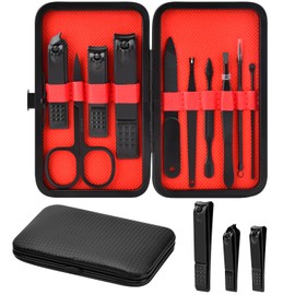 Manicure Set Gifts for Men Fathers Day Dad Gifts Professional Stainless Steel Nail Clipper Kit for Dad Him Husband Brother Boyfriend Teen Boys for Birthday Christmas Stocking Stuffers Anniversary