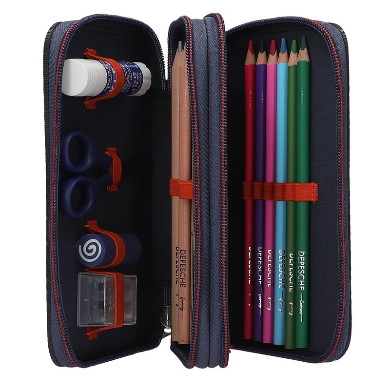 Depesche 13332 Adventure World Filled 2-Compartment Pencil Case in Dark