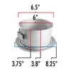 Fat Daddio's Springform Pan Anodized Aluminum, 6 x 3 Inch,
