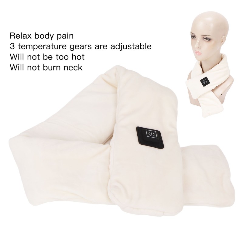 Heating Scarf 3 Temperature Settings USB Soft Electric Neck Warmer