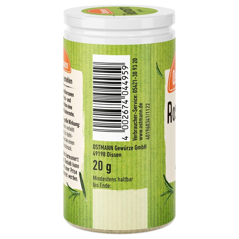 Ostmann Spices - Rosemary Ground | Spicy Herbal Note for