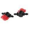 1/4 Inch Barb Shut-Off Valve DGZZI 12PCS Black Plastic Universal