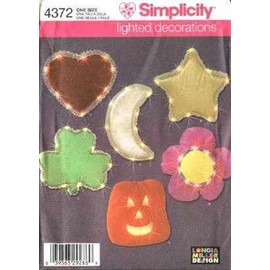 Simplicity Sewing Pattern 4372 Illuminated Decorations