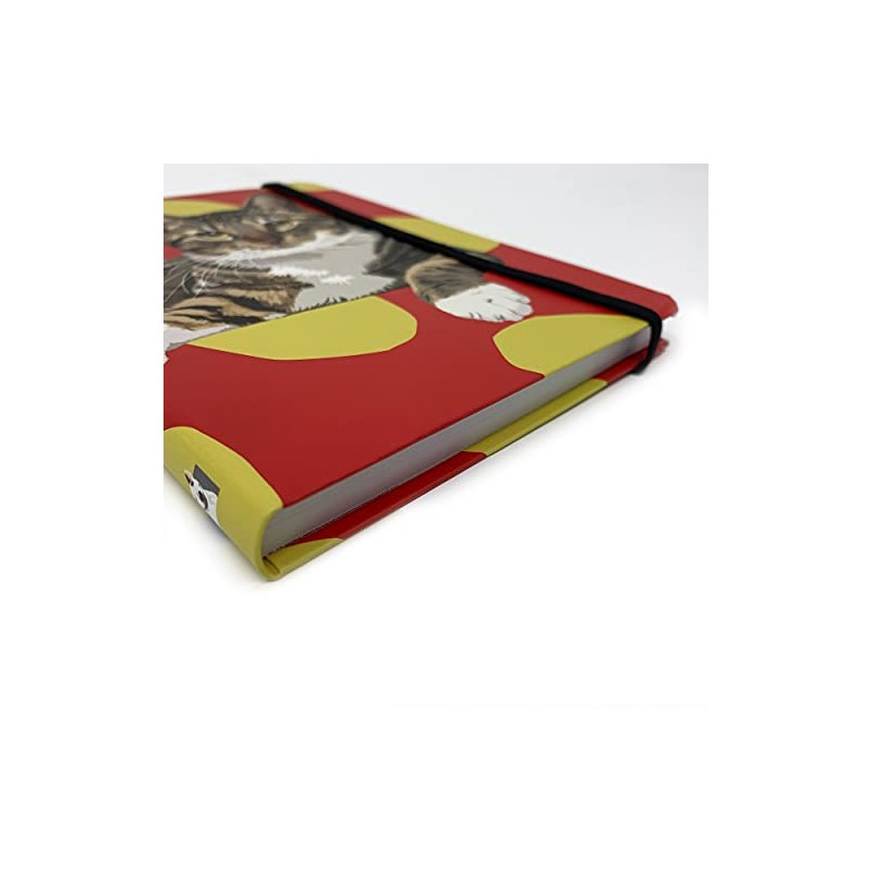 Tabby Cat Flexible Pocket Notebook by Leslie Gerry - Memo